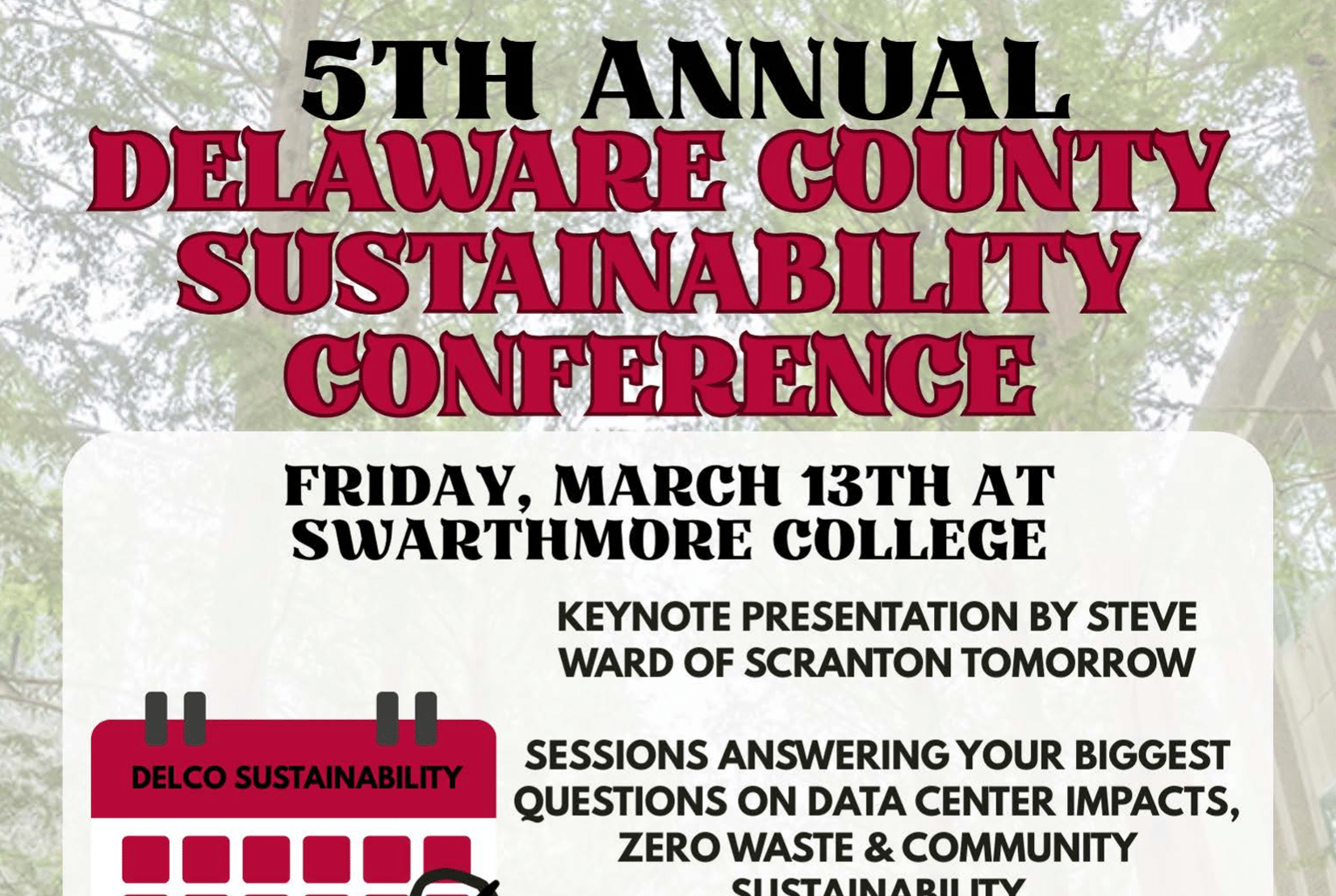Exhibiting at the 5th Annual Delaware County Sustainability Conference