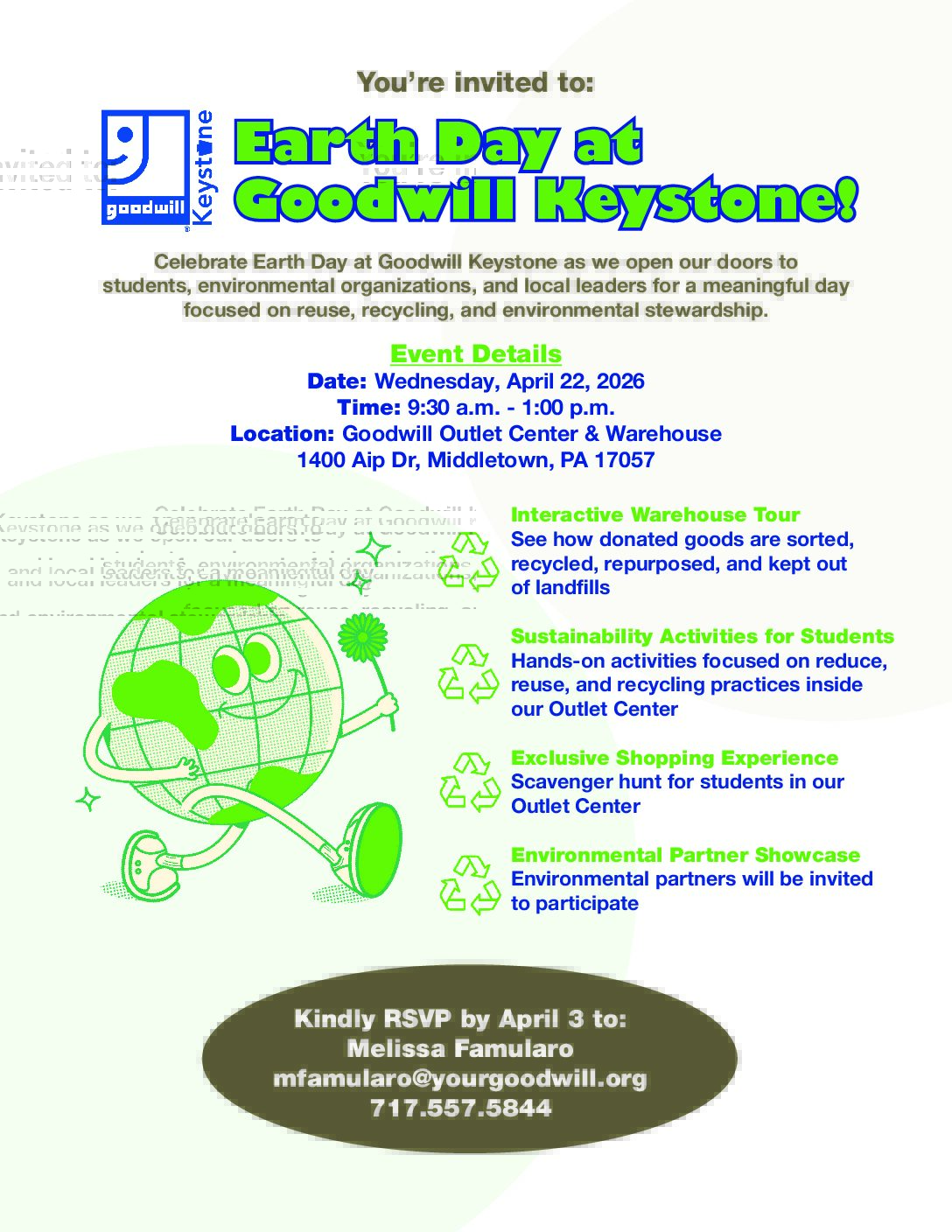 Earth Day at Goodwill Keystone